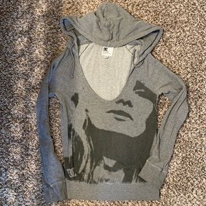 DC scoop neck oversize hoodie